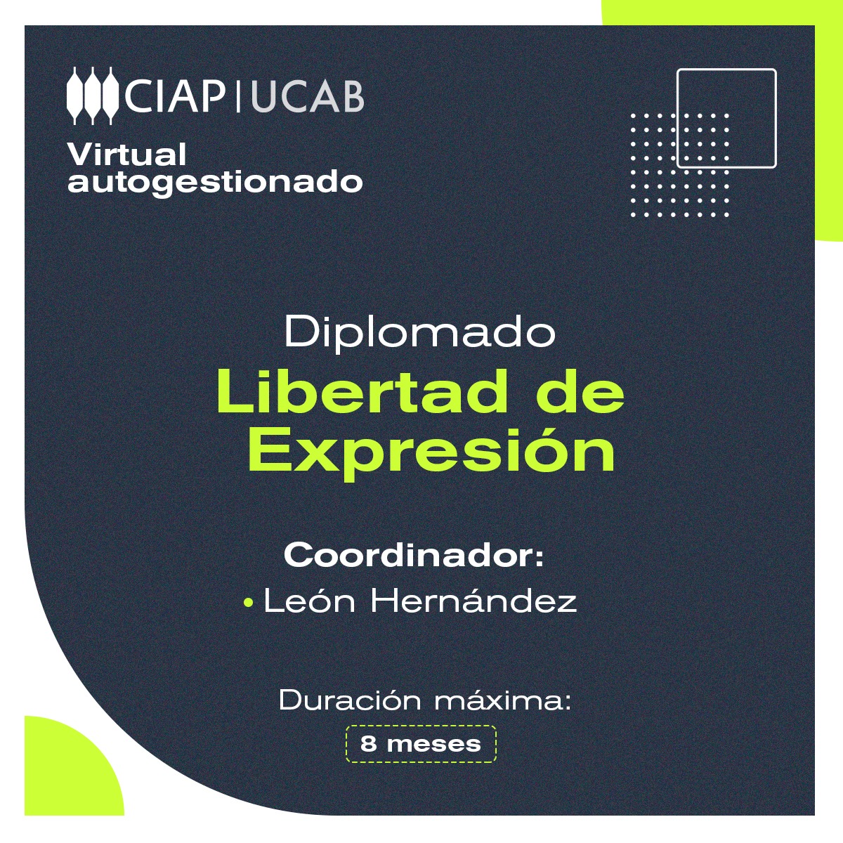 Diplomado. Libertad de Expresión.