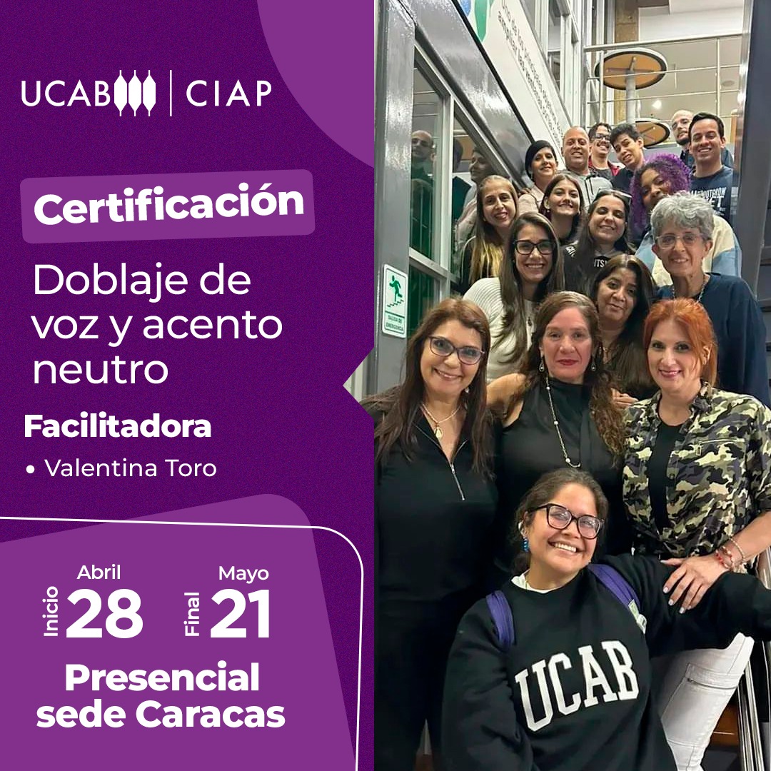 Certificación. Doblaje de voz y acento neutro.