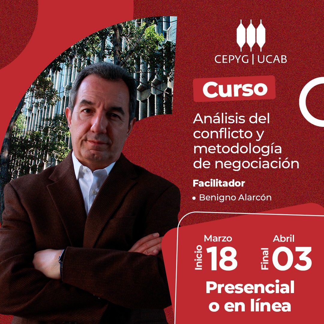 Curso. Análisis del conflicto y metodología de negociación.