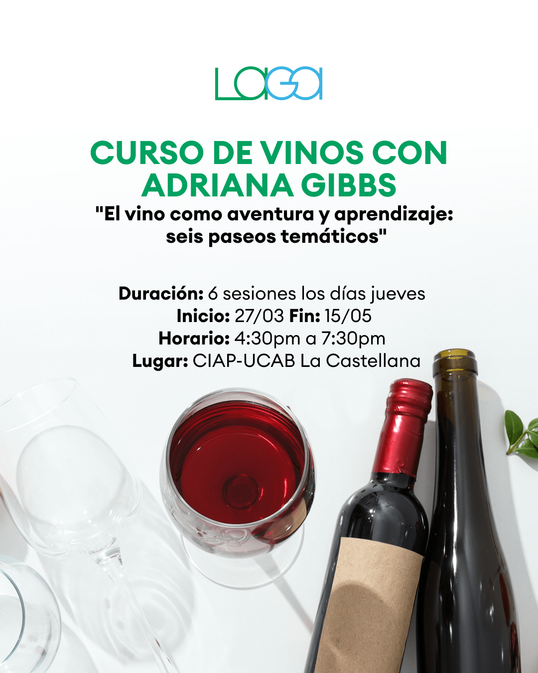 Curso. El vino como aventura y aprendizaje: seis paseos temáticos.