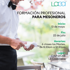 Programa de formación profesional para Mesoneros.